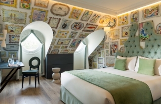 Overview of the "Originale" Room with a Double Bed, Le Magnifique Hotel, Paris